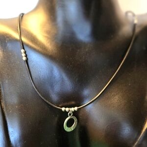 Silpada Necklace 925 Sterling Leather